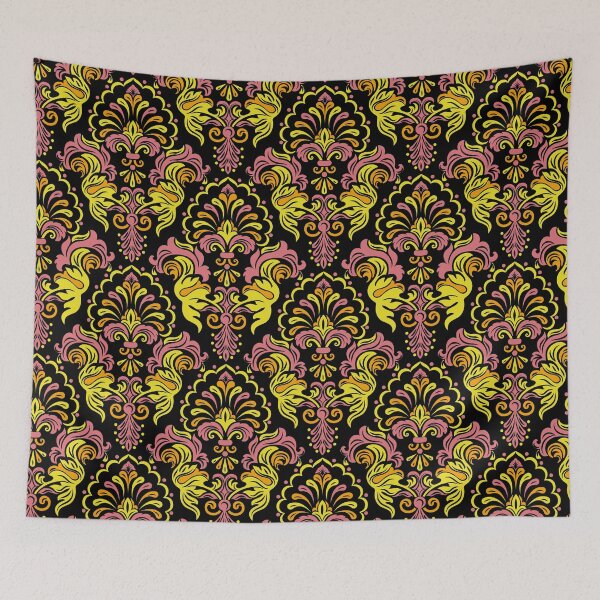 Item preview, Fire Damask designed and sold by implexity.