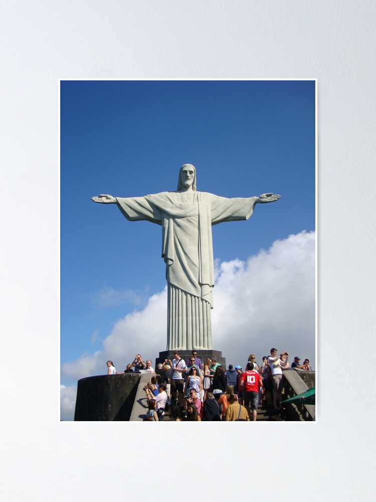 Brasilien Rio De Janeiro Jesus Statue Fotografie Bebicervin Poster By Bebicervin Redbubble