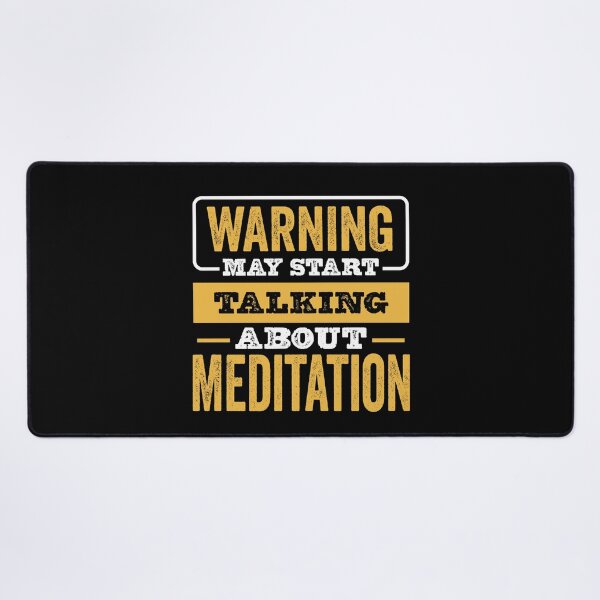 Item preview, Warning May Start Talking About Meditation,Funny Meditation lovers Birthday Christmas Gift designed and sold by xlnv.