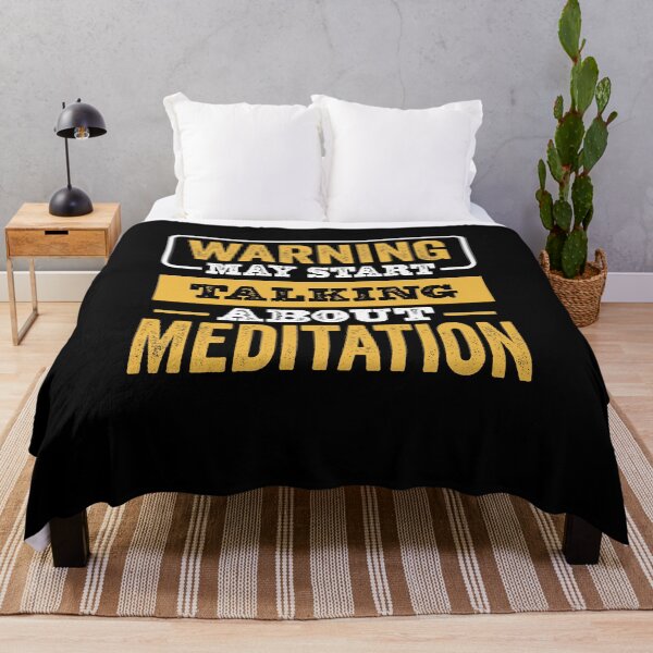 Item preview, Warning May Start Talking About Meditation,Funny Meditation lovers Birthday Christmas Gift designed and sold by xlnv.