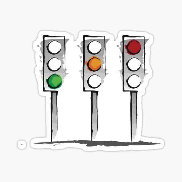 " Slave to the Traffic Light Shirt, DRIVE, Pedestrians, rights sticker" Sticker for Sale by