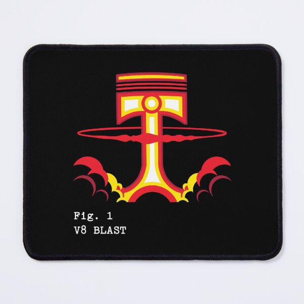 Item preview, Engine piston illustration in nuclear-like mushroom cloud designed and sold by ntesigntees.