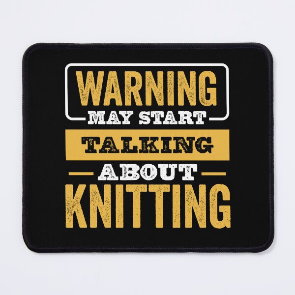 Item preview, Warning May Start Talking About Knitting,Funny Knitting lovers Birthday Christmas Gift designed and sold by xlnv.