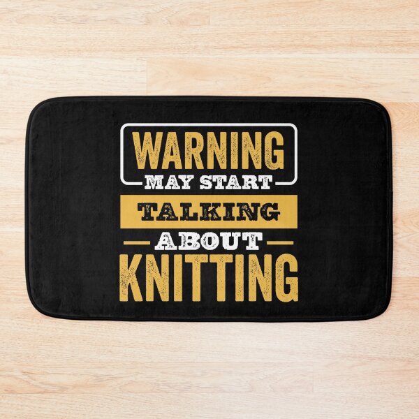 Item preview, Warning May Start Talking About Knitting,Funny Knitting lovers Birthday Christmas Gift designed and sold by xlnv.