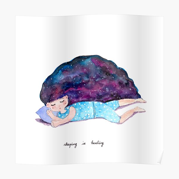 Sleeping is Healing Poster