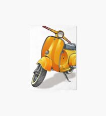 Yellow Vespa Art Board