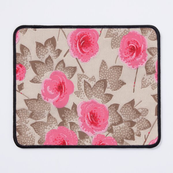 Item preview, Vintage French Wallpaper Pink Roses designed and sold by VintageABC.