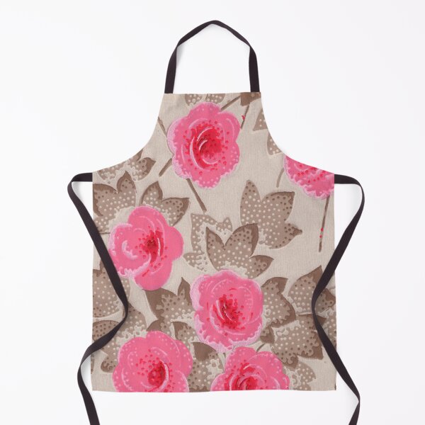 Item preview, Vintage French Wallpaper Pink Roses designed and sold by VintageABC.