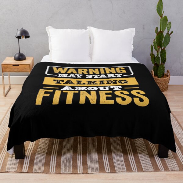 Item preview, Warning May Start Talking About Fitness,Funny Fitness lovers Birthday Christmas Gift designed and sold by xlnv.