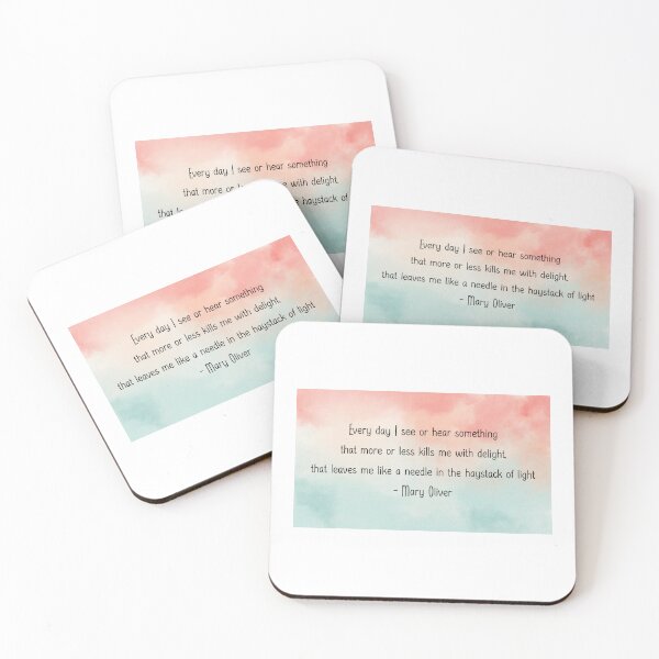 Item preview, Delight | Mary Oliver designed and sold by ArtistVenus.