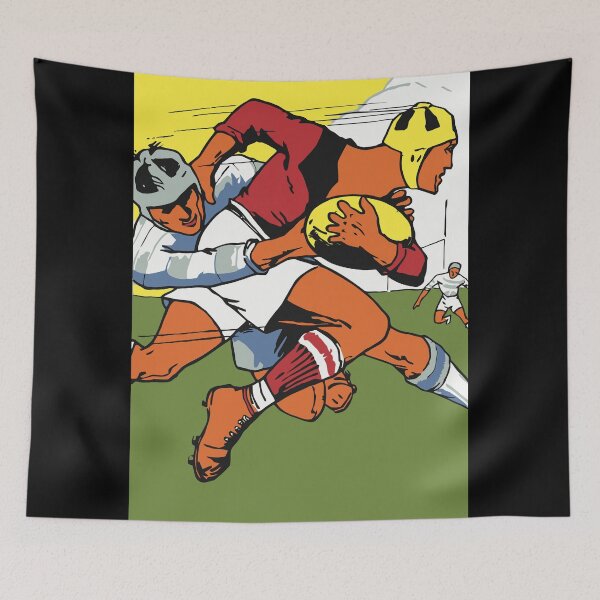 Item preview, Retro rugby 1924 vector art designed and sold by aapshop.