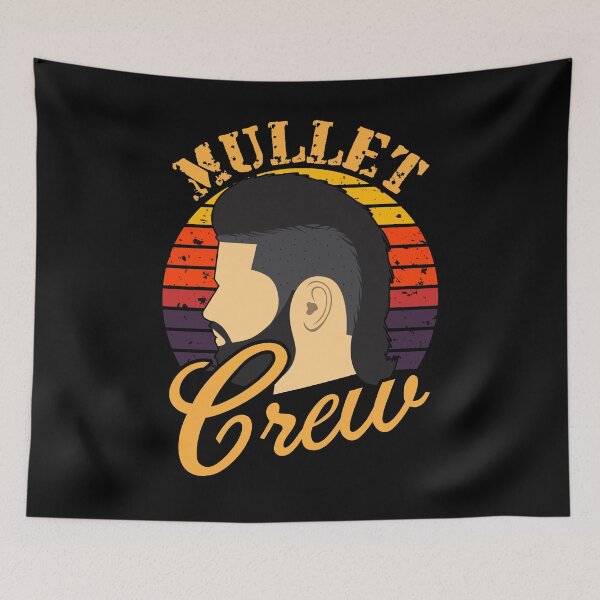 Item preview, Mullet Crew Vintage Retro Hairstyle Squad designed and sold by Dressed For  Duty.