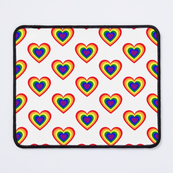 Item preview, Hearts in Rainbow Gay Flag designed and sold by InVisibleColors.