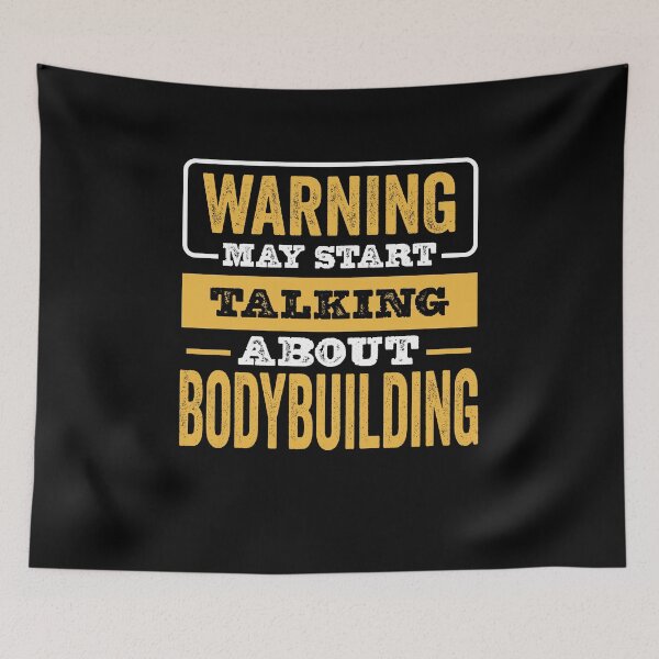 Item preview, Warning May Start Talking About Bodybuilding,Funny Bodybuilding lovers Birthday Christmas Gift designed and sold by xlnv.
