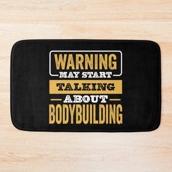 Item preview, Warning May Start Talking About Bodybuilding,Funny Bodybuilding lovers Birthday Christmas Gift designed and sold by xlnv.