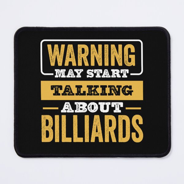 Item preview, Warning May Start Talking About Billiards,Funny Billiards lovers Birthday Christmas Gift designed and sold by xlnv.