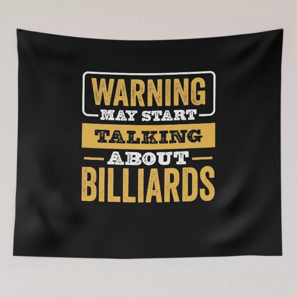 Item preview, Warning May Start Talking About Billiards,Funny Billiards lovers Birthday Christmas Gift designed and sold by xlnv.