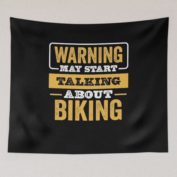 Item preview, Warning May Start Talking About Biking,Funny Biking lovers Birthday Christmas Gift designed and sold by xlnv.