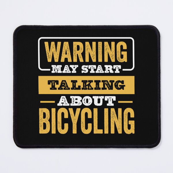 Item preview, Warning May Start Talking About Bicycling,Funny Bicycling lovers Birthday Christmas Gift designed and sold by xlnv.