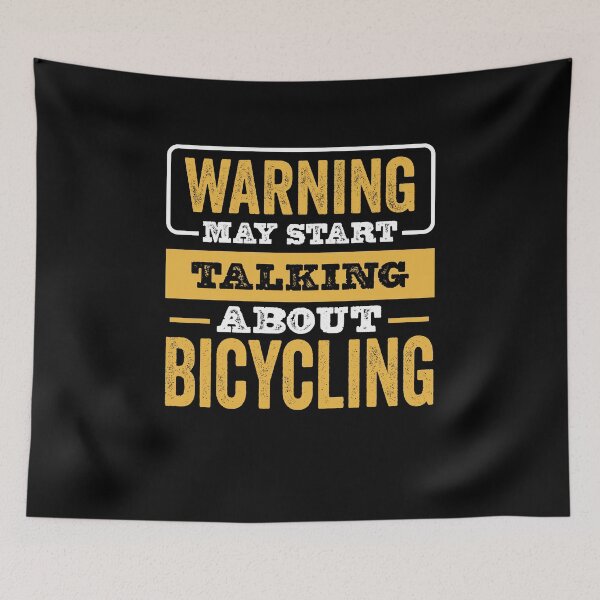Item preview, Warning May Start Talking About Bicycling,Funny Bicycling lovers Birthday Christmas Gift designed and sold by xlnv.