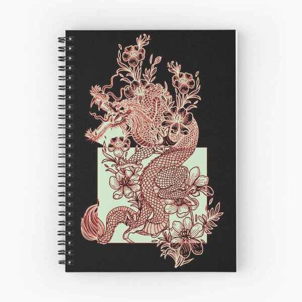 Item preview, Tatuaje mítico de dragón asiático rojo y jade designed and sold by 69Designs-MP.