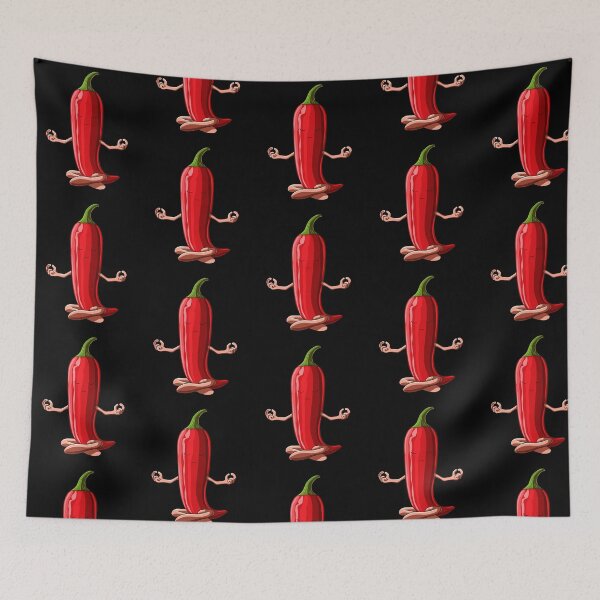 Item preview, Funny Yoga Hot Chili Vegetable Meditating Jalapeno designed and sold by UpYourSelf.