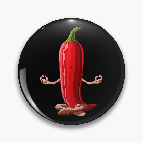 Item preview, Funny Yoga Hot Chili Vegetable Meditating Jalapeno designed and sold by UpYourSelf.