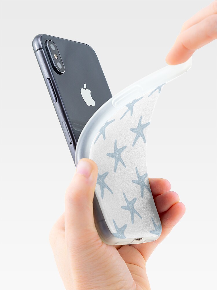 Imagen 4 de 5, Funda de iPhone con la obra Estrella de mar azul, diseñada y vendida por REBDesignz.