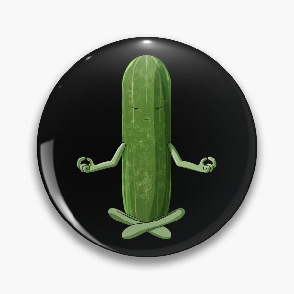 Item preview, Funny Yoga Vegetable Pickle Meditating Cucumber designed and sold by UpYourSelf.