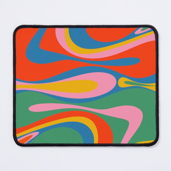 Item preview, Mod Thang Colorful Retro Modern Abstract Pattern in Rainbow Pop Colors designed and sold by kierkegaard.