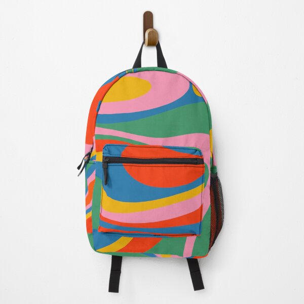 Item preview, Mod Thang Colorful Retro Modern Abstract Pattern in Rainbow Pop Colors designed and sold by kierkegaard.