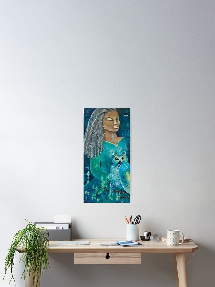 Thumbnail 2 of 3, Poster, She Listens Within for Guidance designed and sold by margarettrost.