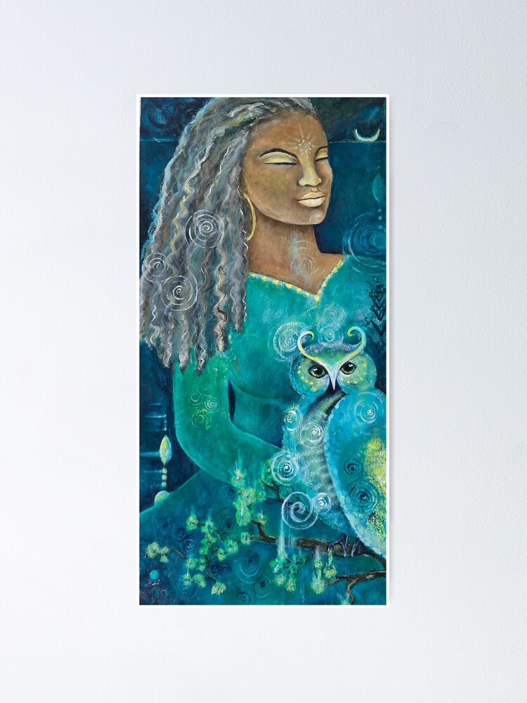 Thumbnail 1 of 3, Poster, She Listens Within for Guidance designed and sold by margarettrost.