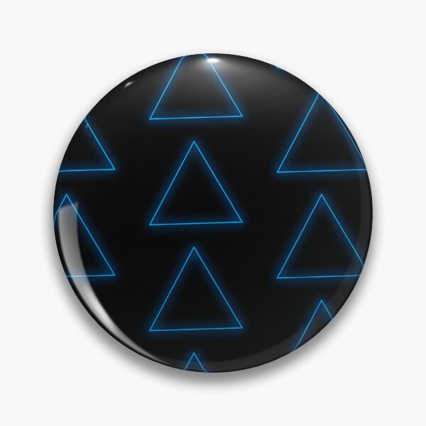 Item preview, Blue Glow Triangle Single and Repeating Large Size Pattern designed and sold by Nicolette Olivier.