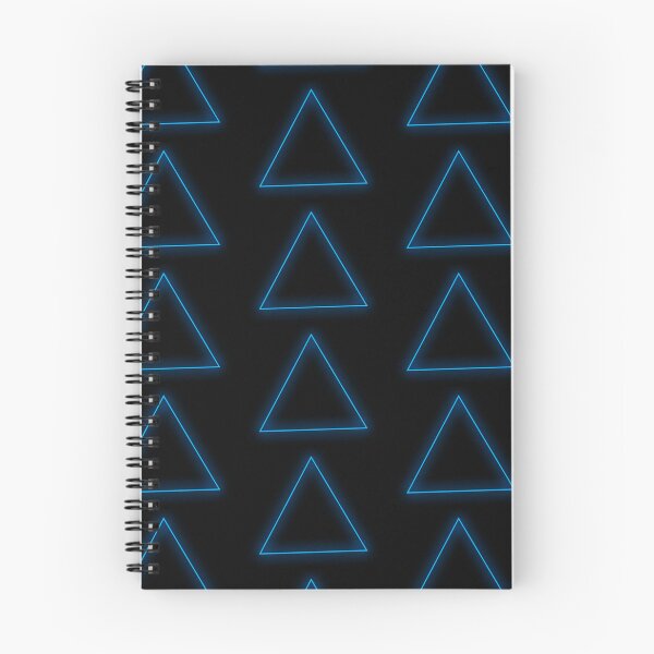 Item preview, Blue Glow Triangle Single and Repeating Large Size Pattern designed and sold by Nicolette Olivier.