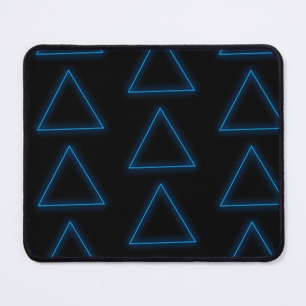 Item preview, Blue Glow Triangle Single and Repeating Large Size Pattern designed and sold by Nicolette Olivier.