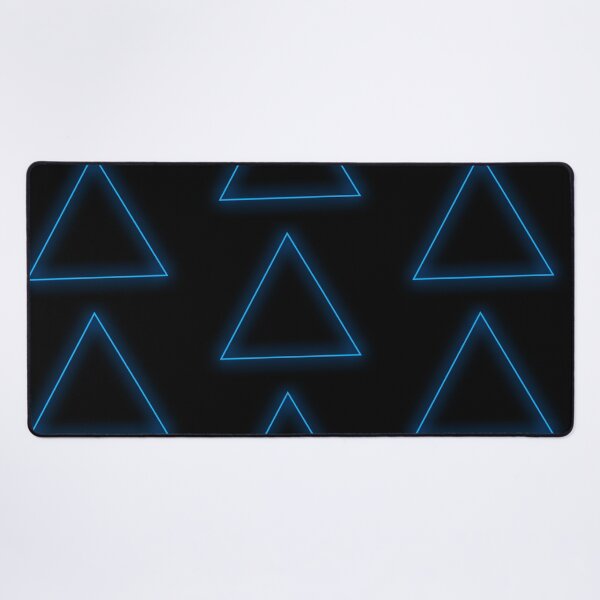 Item preview, Blue Glow Triangle Single and Repeating Large Size Pattern designed and sold by Nicolette Olivier.
