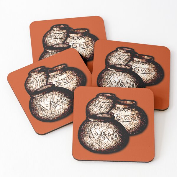 Item preview, "Ndaal" African Water Jars - Drawing designed and sold by Tony Cisse.