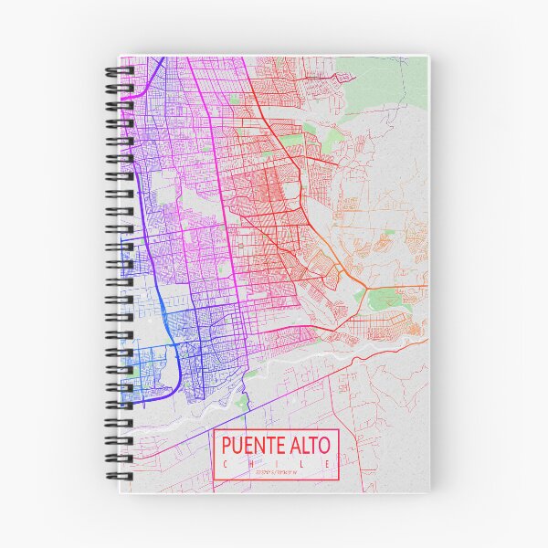 Item preview, Puente Alto City Map of Chile - Colorful designed and sold by deMAP.