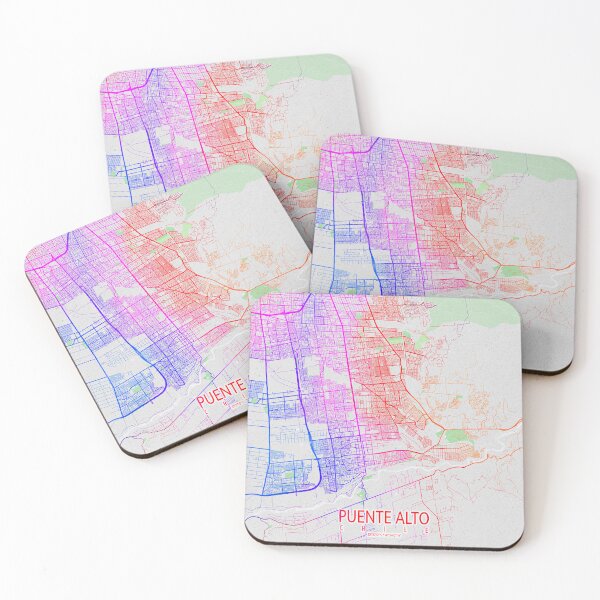 Item preview, Puente Alto City Map of Chile - Colorful designed and sold by deMAP.