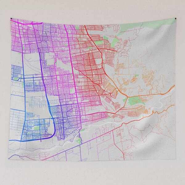 Item preview, Puente Alto City Map of Chile - Colorful designed and sold by deMAP.