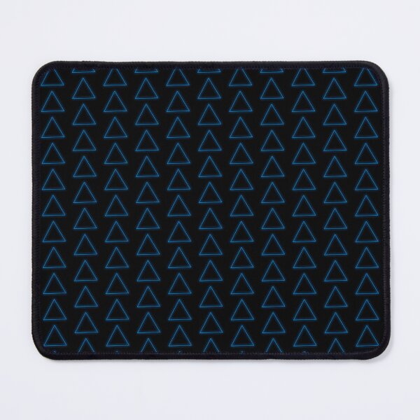 Item preview, Blue Glow Triangle Single and Repeating Small Size Pattern designed and sold by Nicolette Olivier.