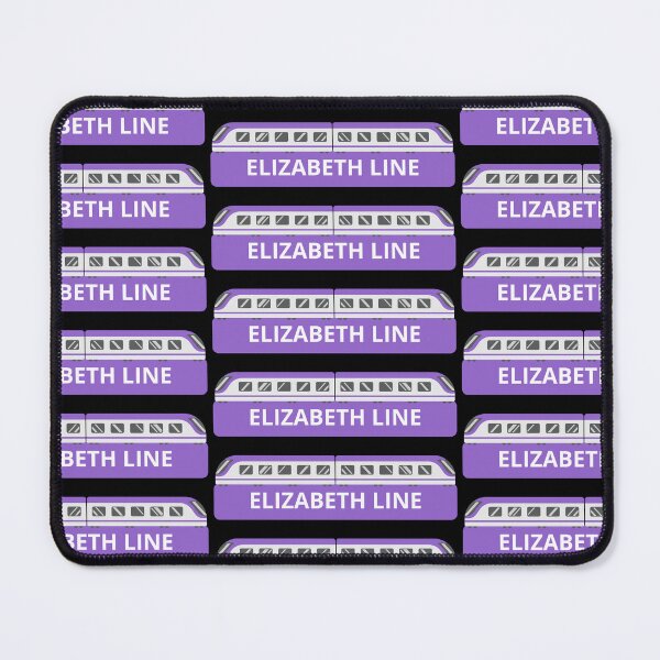 Item preview, Elizabeth Line Purple Train on Black designed and sold by LoloTrends.