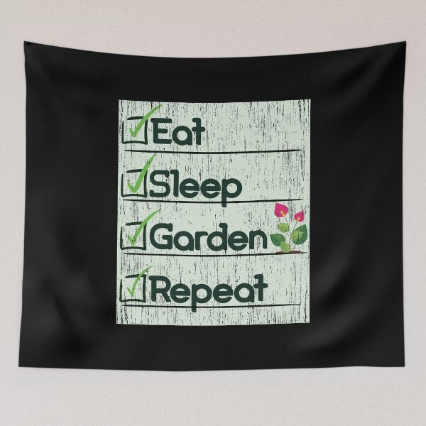 Item preview, Funny Eat Sleep Garden Repeat Retirement Gardening Gardener designed and sold by MadrigueraSM-.