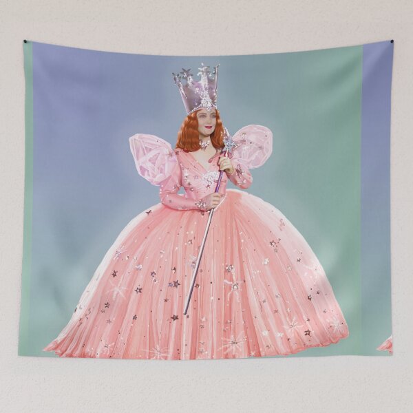 Item preview, Glinda The Good Witch, The Wizard of Oz, Magical Realism Digital Painting, Full Body Portrait with Background designed and sold by Nicolette Olivier.