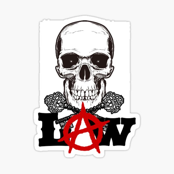 ANARCHY sticker decal RIGHTS big large anti government sons of