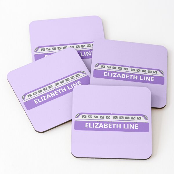 Item preview, Elizabeth Line Purple Train on Purple designed and sold by LoloTrends.