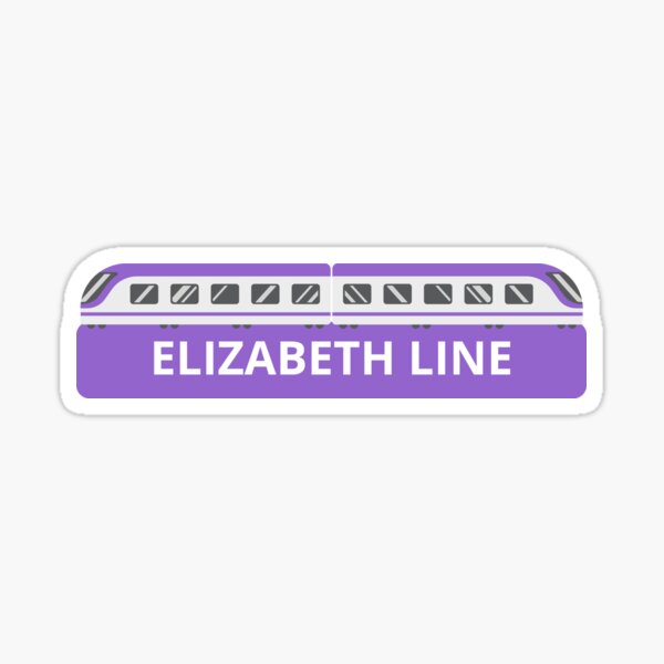 Item preview, Elizabeth Line Purple Train on Purple designed and sold by LoloTrends.