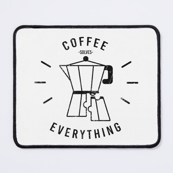Item preview, Coffee solves everything - black designed and sold by adamerdos.