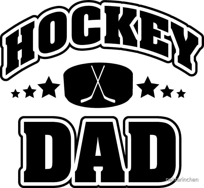 Download "Hockey Dad" Stickers by nektarinchen | Redbubble